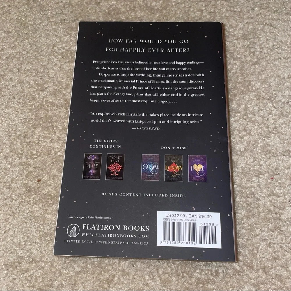Once‎ Upon a Broken Heart Stephanie Garber Paperback Flatiron Books YA Fantasy